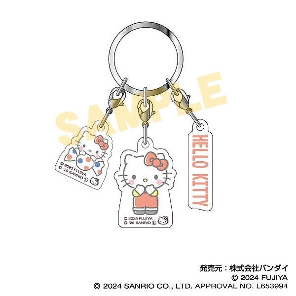 『PEKO×サンリオキャラクターズ』3連アクリルキーホルダー01 ハローキティ