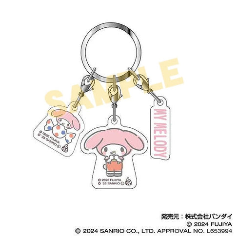 『PEKO×サンリオキャラクターズ』3連アクリルキーホルダー02 マイメロディ