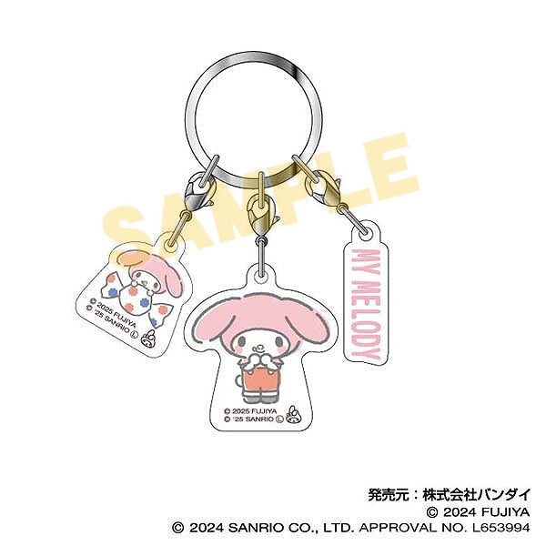 『PEKO×サンリオキャラクターズ』3連アクリルキーホルダー02 マイメロディ