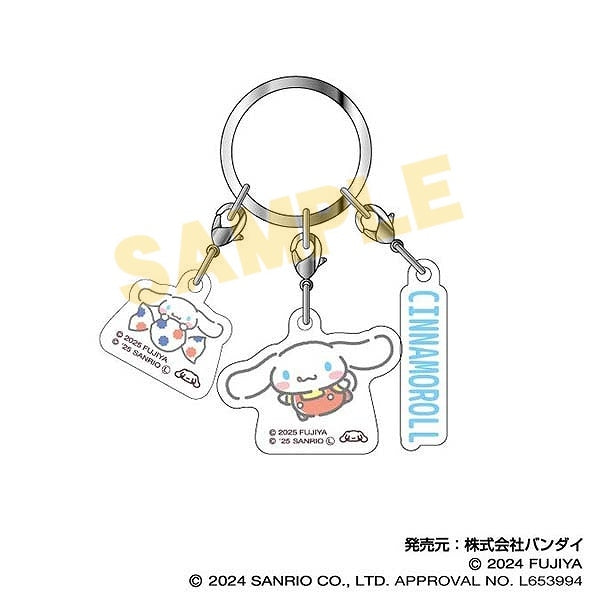 『PEKO×サンリオキャラクターズ』3連アクリルキーホルダー04 シナモロール