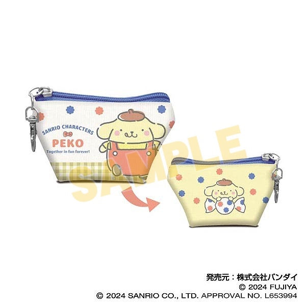 『PEKO×サンリオキャラクターズ』イヤフォンポーチ03 ポムポムプリン