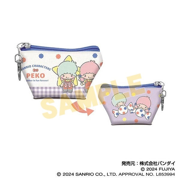 『PEKO×サンリオキャラクターズ』イヤフォンポーチ05 リトルツインスターズ