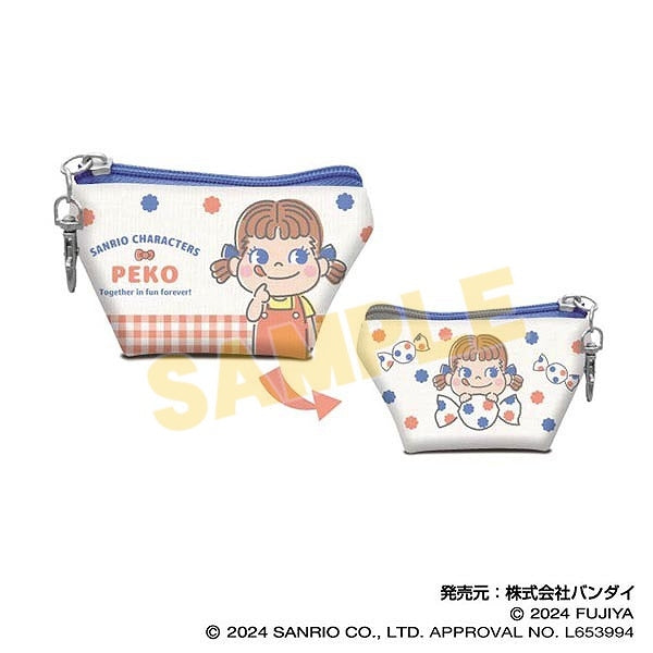 『PEKO×サンリオキャラクターズ』イヤフォンポーチ07 ペコちゃん
