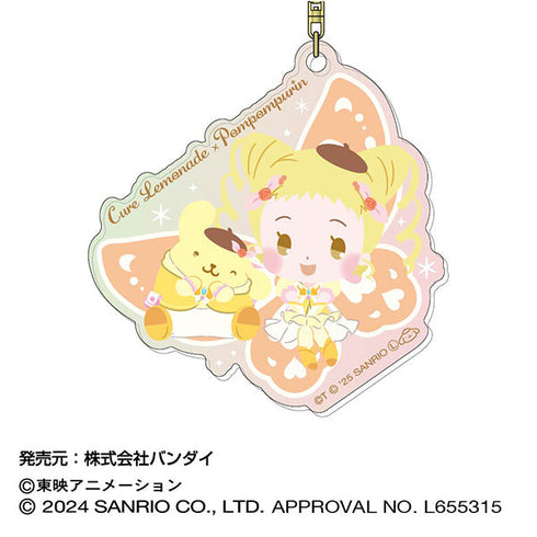 『Yes!プリキュア5GoGo!×サンリオキャラクターズ』オーロラアクリルキーホルダー 03 キュアレモネード×ポムポムプリン