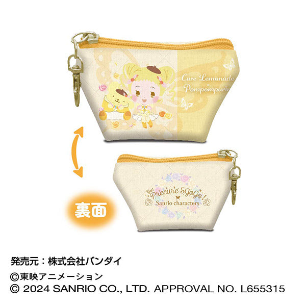 『Yes!プリキュア5GoGo!×サンリオキャラクターズ』イヤフォンポーチ 03 キュアレモネード×ポムポムプリン