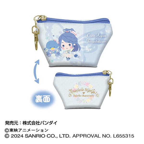 『Yes!プリキュア5GoGo!×サンリオキャラクターズ』イヤフォンポーチ 05 キュアアクア×タキシードサム