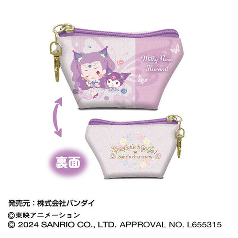 『Yes!プリキュア5GoGo!×サンリオキャラクターズ』イヤフォンポーチ 06 ミルキィローズ×クロミ