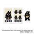 『BUNNI KONBINY』メモリーカットステッカー IDphoto 3枚入り【BOX】