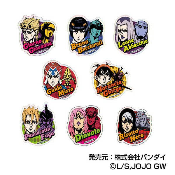 ジョジョの奇妙な冒険 黄金の風』キラッとデバイスステッカー【BOX
