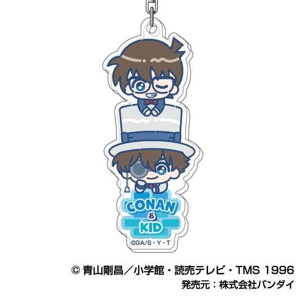 "Detective Conan" Acrylic Keychain: Pikkoriz 10 - Conan Edogawa & Kid the Phantom Thief