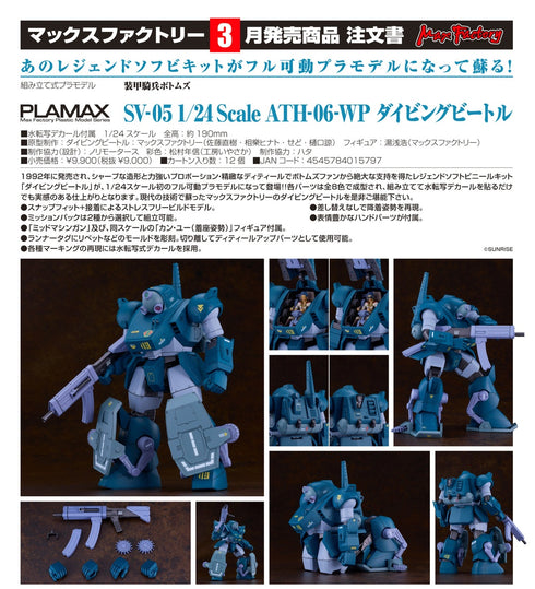 『装甲騎兵ボトムズ』PLAMAX SV-05 1/24 Scale ATH-06-WP ダイビングビートル