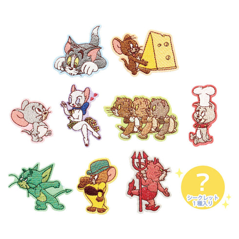 『トムとジェリー』シークレットキラキラ刺繍ステッカー【BOX】