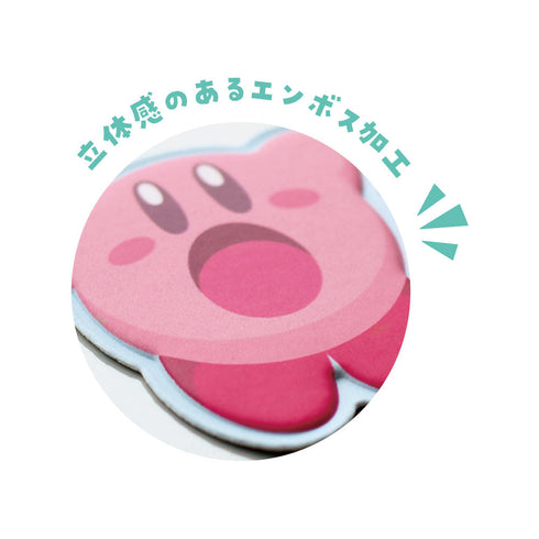 『星のカービィ』レザー風ステッカー すいこみ