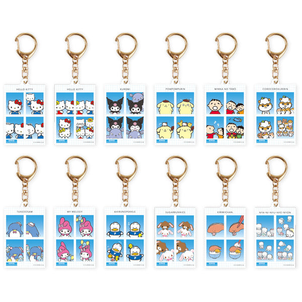 『サンリオキャラクターズ』トレーディング証明写真風キーホルダー Vol.1【BOX】