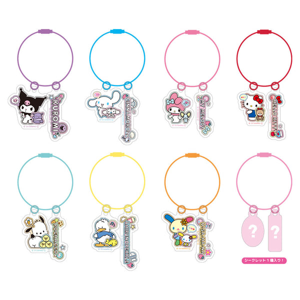 『サンリオキャラクターズ』シークレットカラーキーリング ペタペタステッカーズ【BOX】