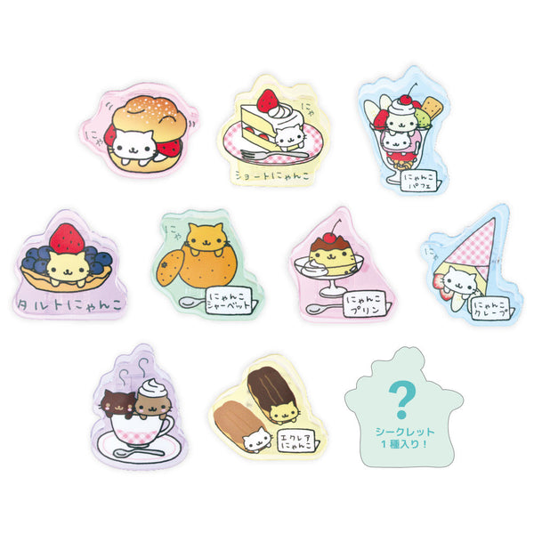 『サンエックスキャラクターズ』シークレットアクリルクリップ にゃんにゃんにゃんこ【BOX】
