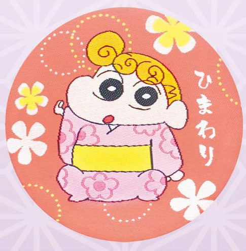 『クレヨンしんちゃん』織刺繍缶マグネット ひまわり