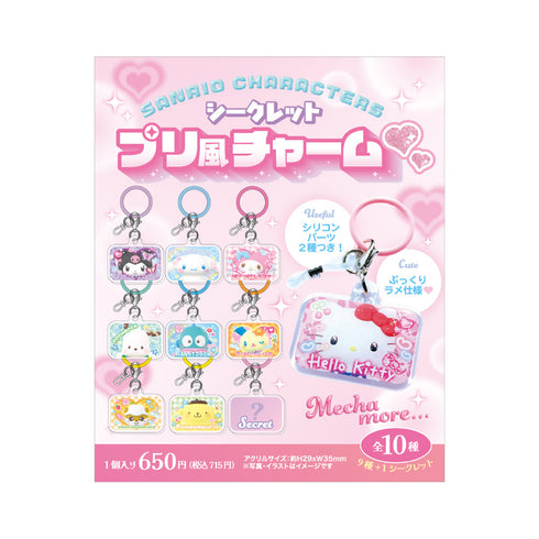 『サンリオキャラクターズ』シークレットプリ風チャーム【BOX】