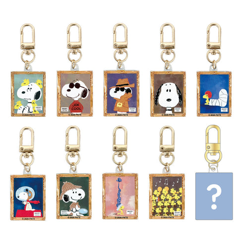 『スヌーピー』コレクション絵画風キーホルダー 絵画【BOX】