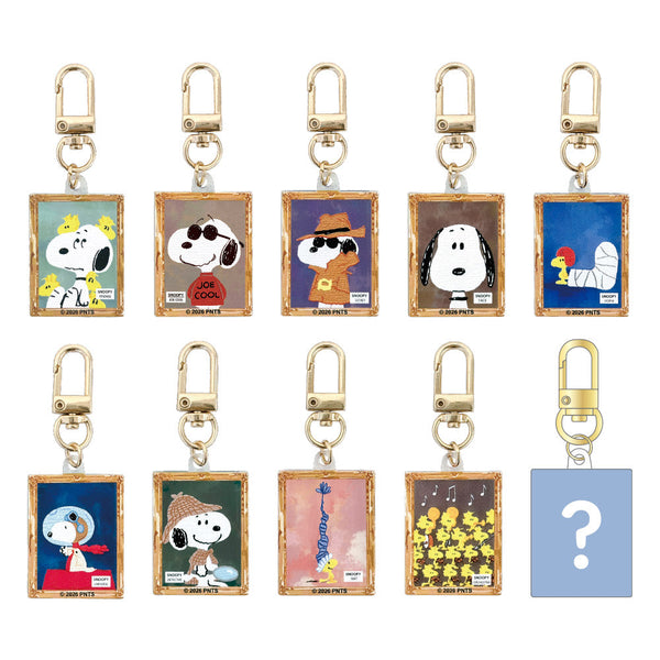 『スヌーピー』コレクション絵画風キーホルダー 絵画【BOX】