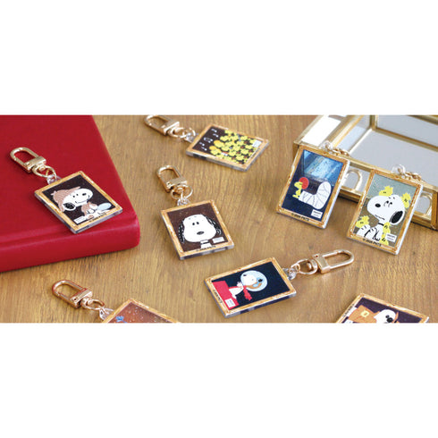 『スヌーピー』コレクション絵画風キーホルダー 絵画【BOX】