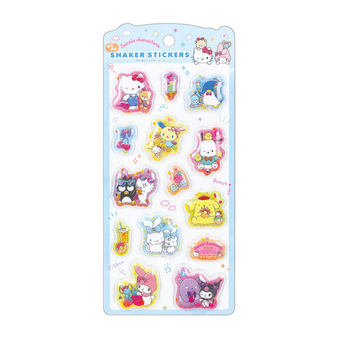 "Sanrio Characters" Puni Puni Shaker Stickers: Matching Styles