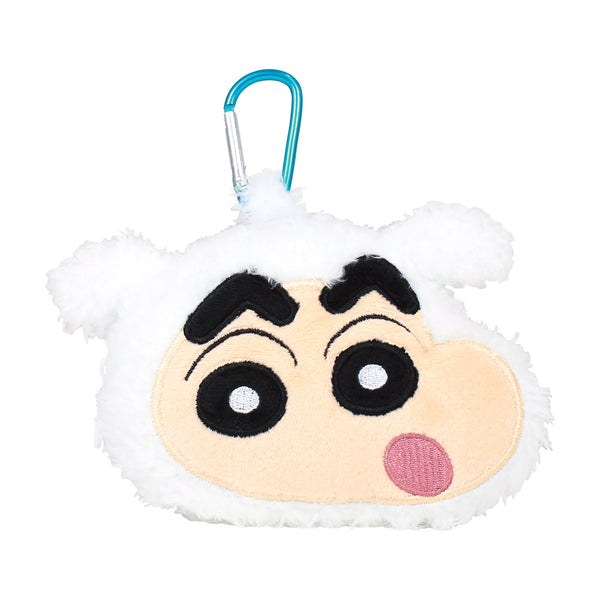 『クレヨンしんちゃん』カラビナ付きぬいぐるみファスナーマスコット シロしんちゃん