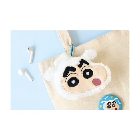 『クレヨンしんちゃん』カラビナ付きぬいぐるみファスナーマスコット シロしんちゃん
