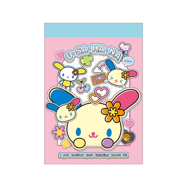 『サンリオキャラクターズ』ミニメモ ペタペタステッカーズ2/ウサハナ