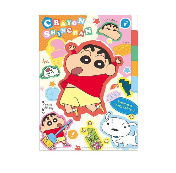 『クレヨンしんちゃん』5インデックスクリアファイル コラージュ/どーん
