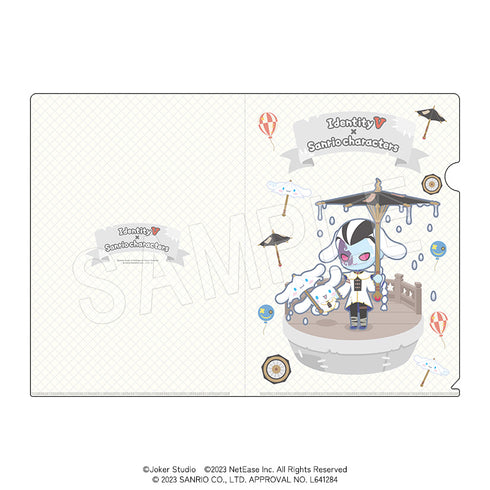 『IdentityV×サンリオキャラクターズ』クリアファイル 白黒無常(白:Xie Bi’an)&シナモロール