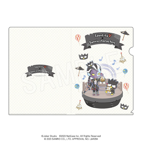 『IdentityV×サンリオキャラクターズ』クリアファイル 白黒無常(黒:Fan Wujiu)&バッドばつ丸