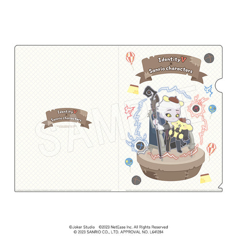 『IdentityV×サンリオキャラクターズ』クリアファイル 隠者&ポムポムプリン