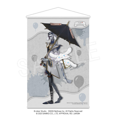 『IdentityV×サンリオキャラクターズ』B2タペストリー 白黒無常(白:Xie Bi’an)&シナモロール