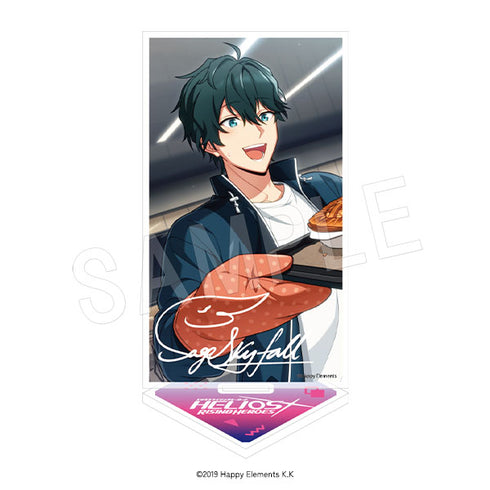 『エリオスライジングヒーローズ』ホログラムアクリルフィギュアスタンド セイジ・スカイフォール