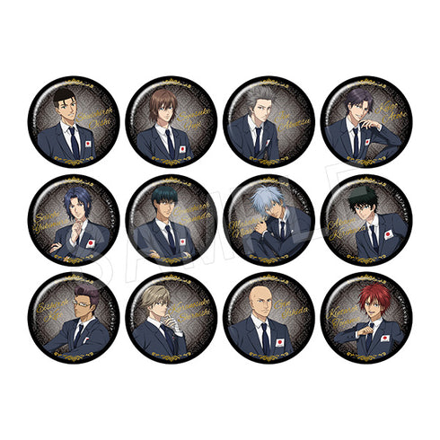 『新テニスの王子様』トレーディング箔押し風マット缶バッジ 代表スーツver. TypeA BOX