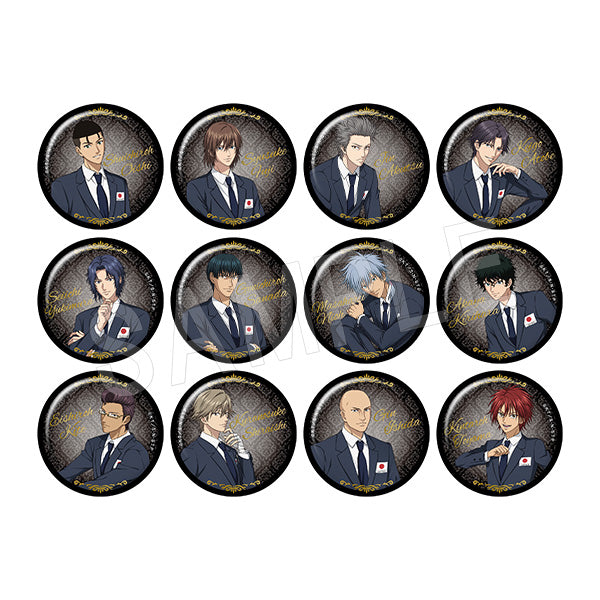 『新テニスの王子様』トレーディング箔押し風マット缶バッジ 代表スーツver. TypeA BOX