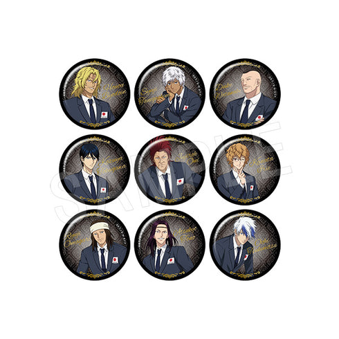 『新テニスの王子様』トレーディング箔押し風マット缶バッジ 代表スーツver. TypeB BOX