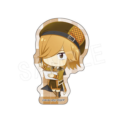 『弱虫ペダル LIMIT BREAK』ダイカットステッカーチェックスタイル ミニキャラver.青八木一