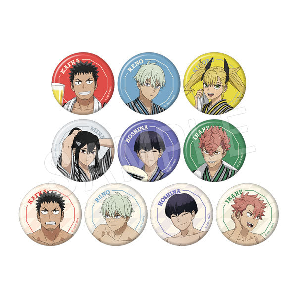 『怪獣8号』トレーディングマット缶バッジ 極楽湯ver. 1SET/10個入【BOX】