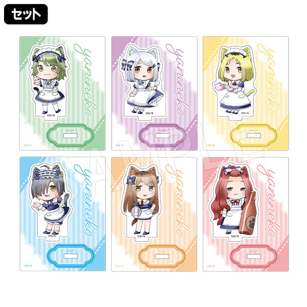 『ヤニねこ』トレーディングアクリルスタンド ミニキャラ ハメちゃんねるver. 1set/6個入り