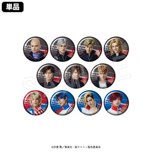 『ミュージカル新テニスの王子様The Fourth Stage』トレーディンググリッター缶バッジ ドイツ&アメリカ&フランス 1SET/11個入り【BOX】