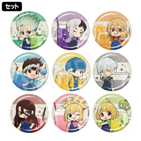 『Dr.STONE』トレーディンググリッター缶バッジ ミニキャラ デニムver. 1SET/9個入り【BOX】
