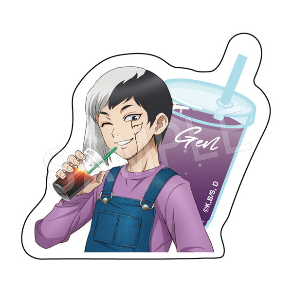 『Dr.STONE』ダイカットステッカー デニムver. あさぎりゲン