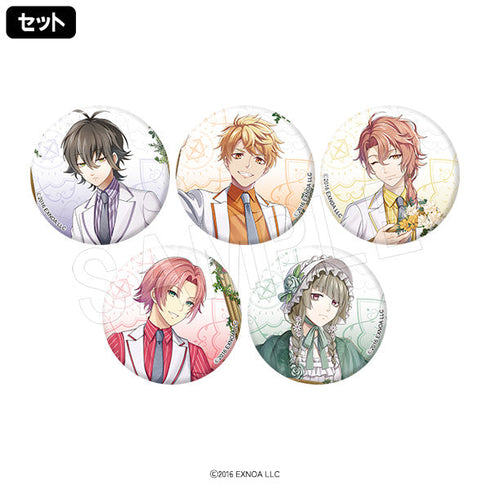 『文豪とアルケミスト(冬コミC105)』トレーディングマット缶バッジ Flower Frame ver. 1SET/5個入り【BOX】