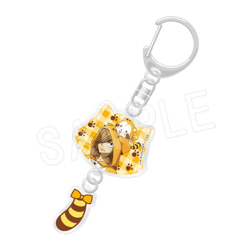 『弱虫ペダル LIMIT BREAK × ラスカル』しっぽ付き2連アクリルキーホルダー 青八木一