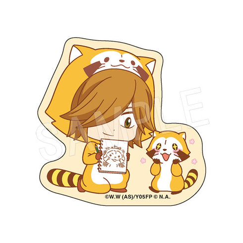 『弱虫ペダル LIMIT BREAK × ラスカル』ダイカットステッカー ミニキャラver. 青八木一