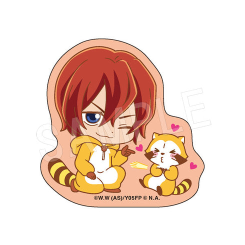 『弱虫ペダル LIMIT BREAK × ラスカル』ダイカットステッカー ミニキャラver. 新開隼人