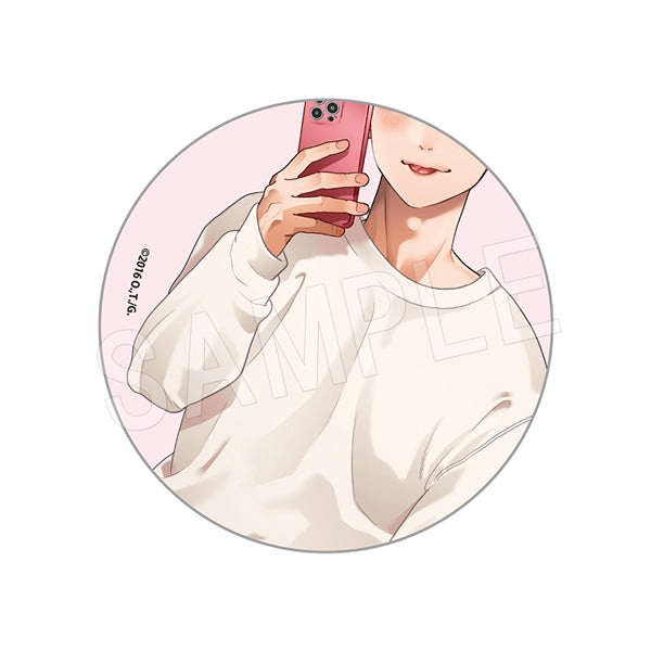 『ヤリチン☆ビッチ部』アイコン風アクリルバッジ 裏垢男子&隠し撮りver. 明美 圭一