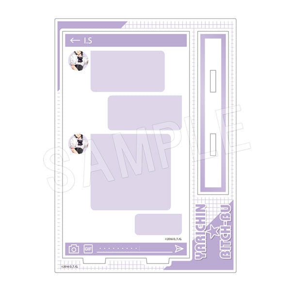 『ヤリチン☆ビッチ部』DM風アクリルメモスタンド 裏垢男子&隠し撮りver. 鹿谷 樹